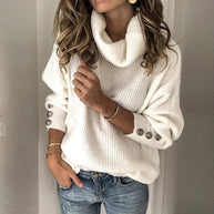 WW | Oversized Warme Damen Rollkragenpullover