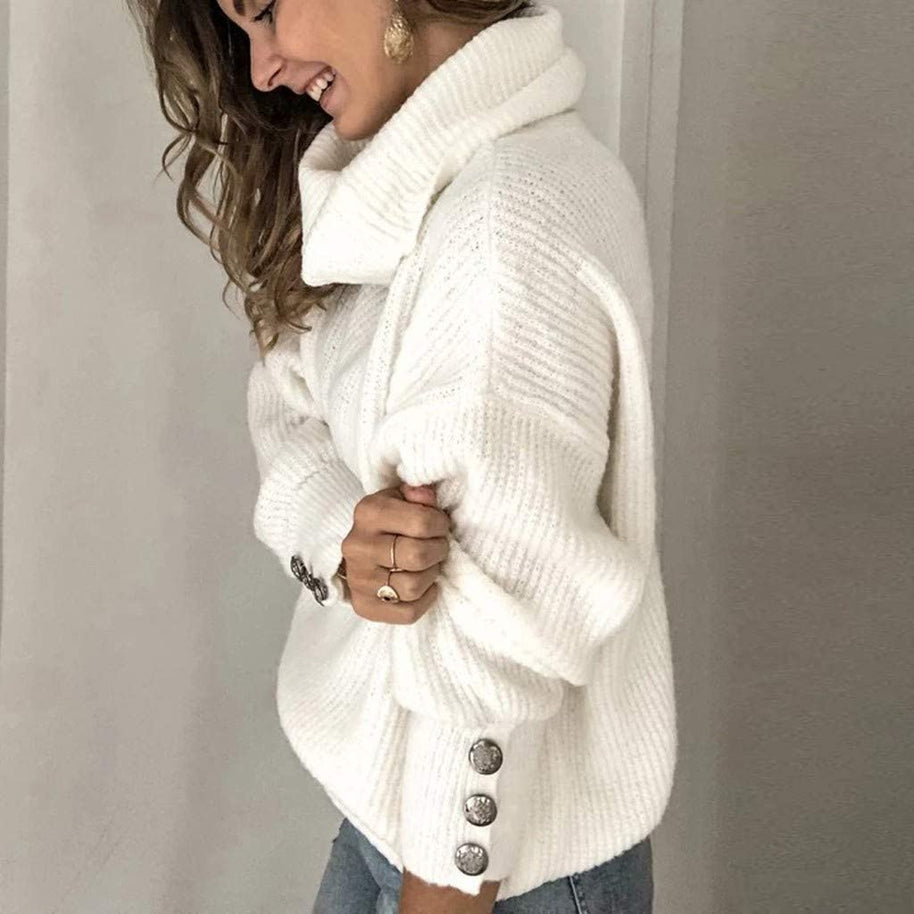 WW | Oversized Warme Damen Rollkragenpullover