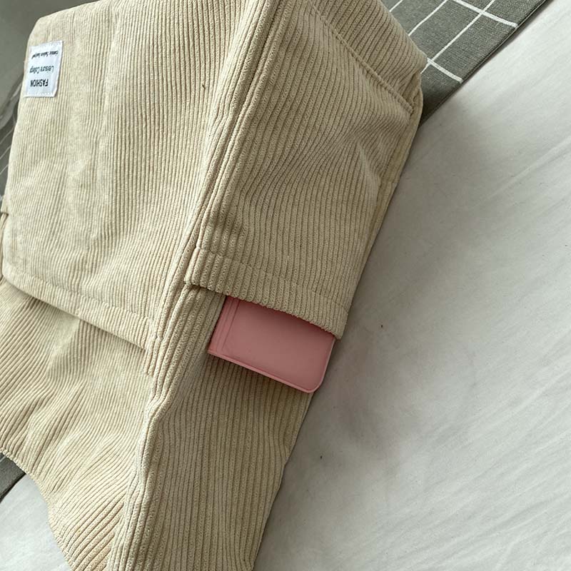 W&W Mode | Weite Corduroy Schultertasche