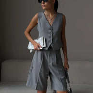 Lavelle™ - Sommer-Weste und Shorts Set