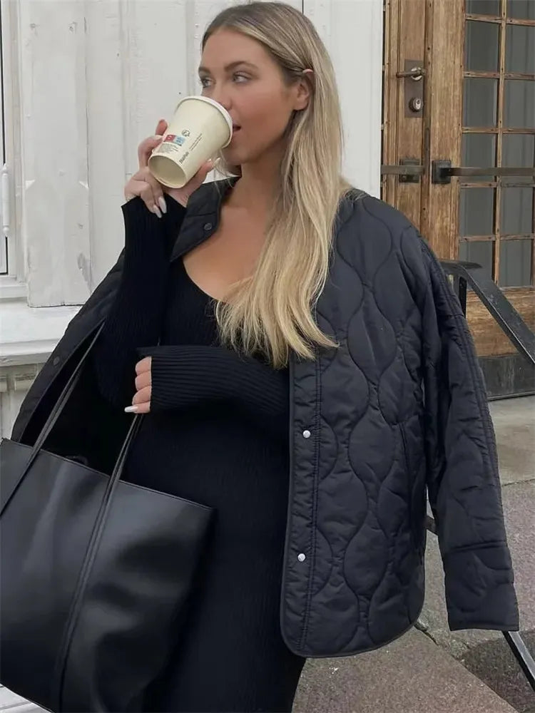 W&W Mode - Oversize Steppjacke mit Taschen