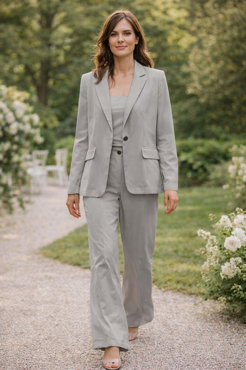 W&W Mode Damen Anzug Set Blazer Hose elegant Zweiteiler