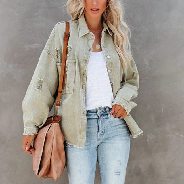 WW | Gerissene Denim Jacke