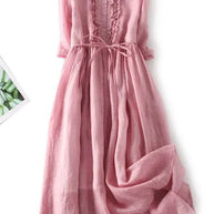 Amaya™ - Elegantes Leinenkleid