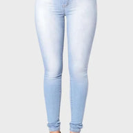 WW - Hohe Taille Skinny Büro-Damenjeans