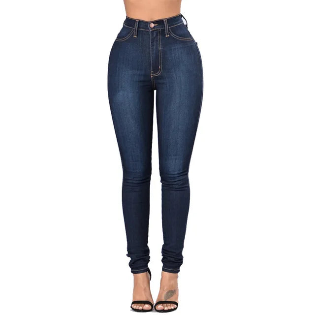 WW - Hohe Taille Skinny Büro-Damenjeans