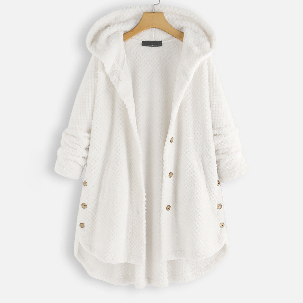 W&W Mode | Kapuzenkarte - gemütliche Damen Winterjacke