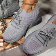 Damen Mesh Atmungsaktive Schnürsneaker