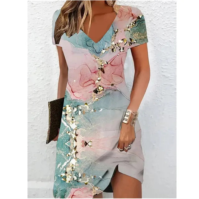 WW | Beige Glitzer Cocktailkleid