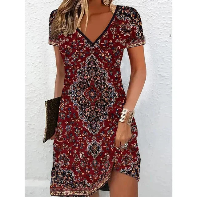 WW | Beige Glitzer Cocktailkleid