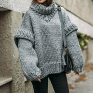 WW | Oversized Pullover Mit Rollkragen