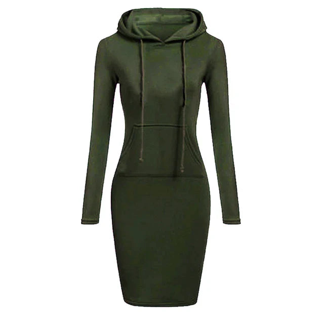 W&W - Sweatshirt Kleid mit Kapuze