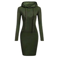W&W - Sweatshirt Kleid mit Kapuze