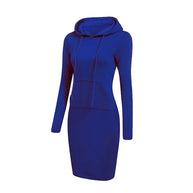 W&W - Sweatshirt Kleid mit Kapuze