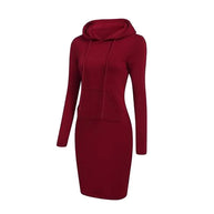 W&W - Sweatshirt Kleid mit Kapuze