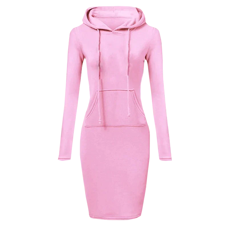 W&W Mode - Sweatshirt Kleid mit Kapuze
