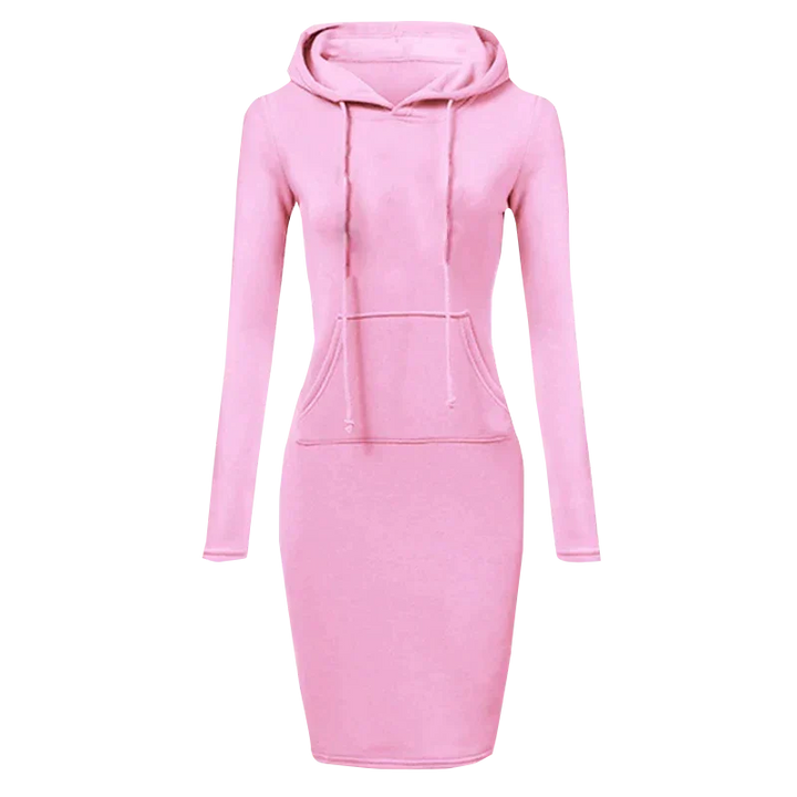 W&W Mode - Sweatshirt Kleid mit Kapuze