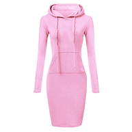 W&W - Sweatshirt Kleid mit Kapuze