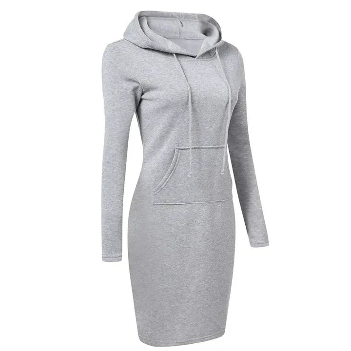 W&W Mode - Sweatshirt Kleid mit Kapuze