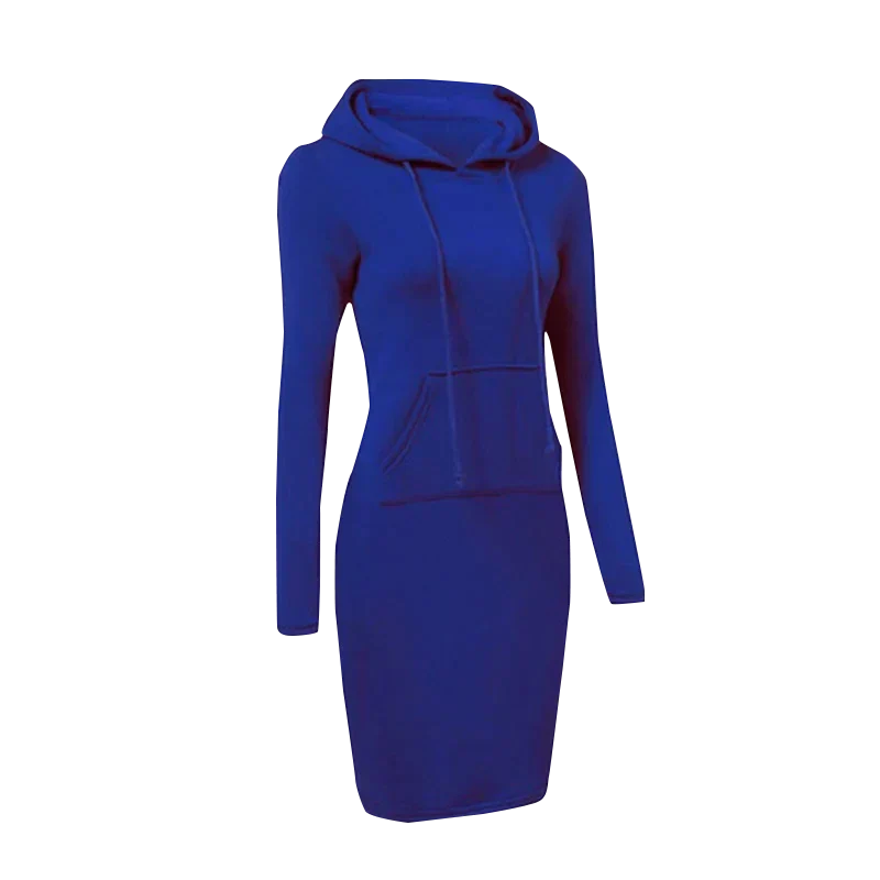 W&W Mode - Sweatshirt Kleid mit Kapuze