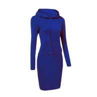 W&W - Sweatshirt Kleid mit Kapuze
