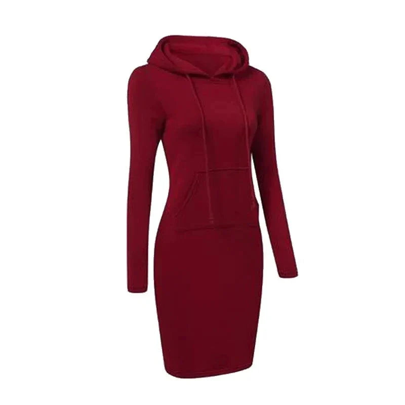 W&W Mode - Sweatshirt Kleid mit Kapuze