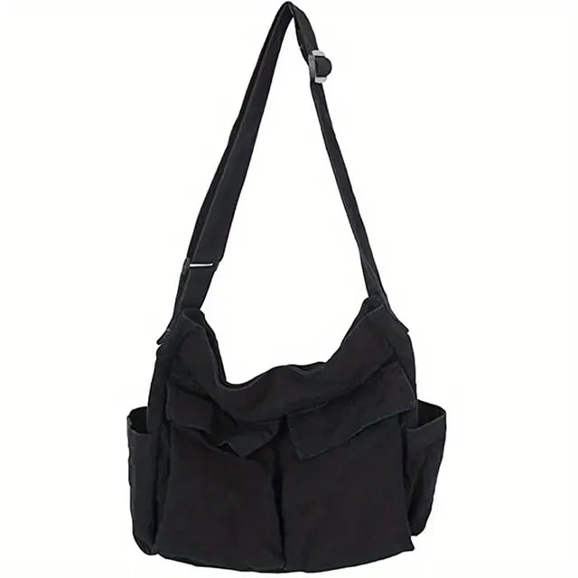 WW – Damen-Umhängetasche im Vintage-Stil aus Canvas