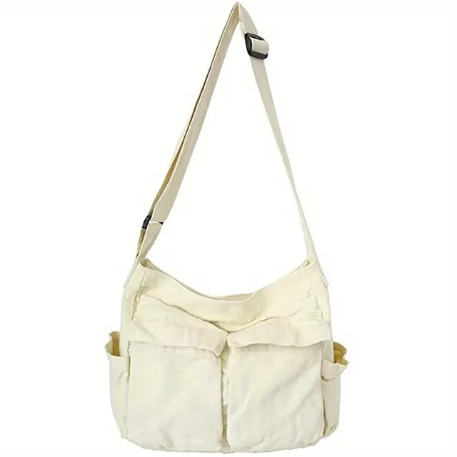 WW – Damen-Umhängetasche im Vintage-Stil aus Canvas