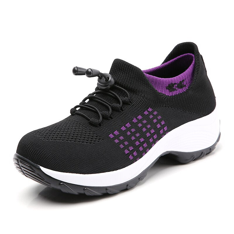 W&W Mode - Damen Ortho Stretch Schuhe mit Fußgewölbestütze