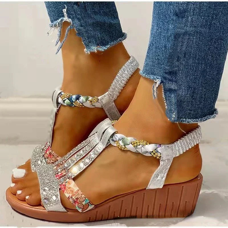 W&W Mode - Orthopädische Damen-Keilsandalen