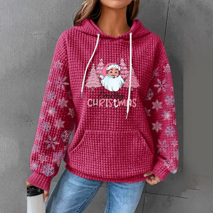 Weihnachten Drucken Kapuzenpulli