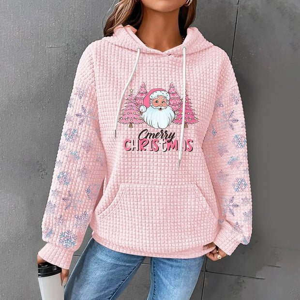 Weihnachten Drucken Kapuzenpulli