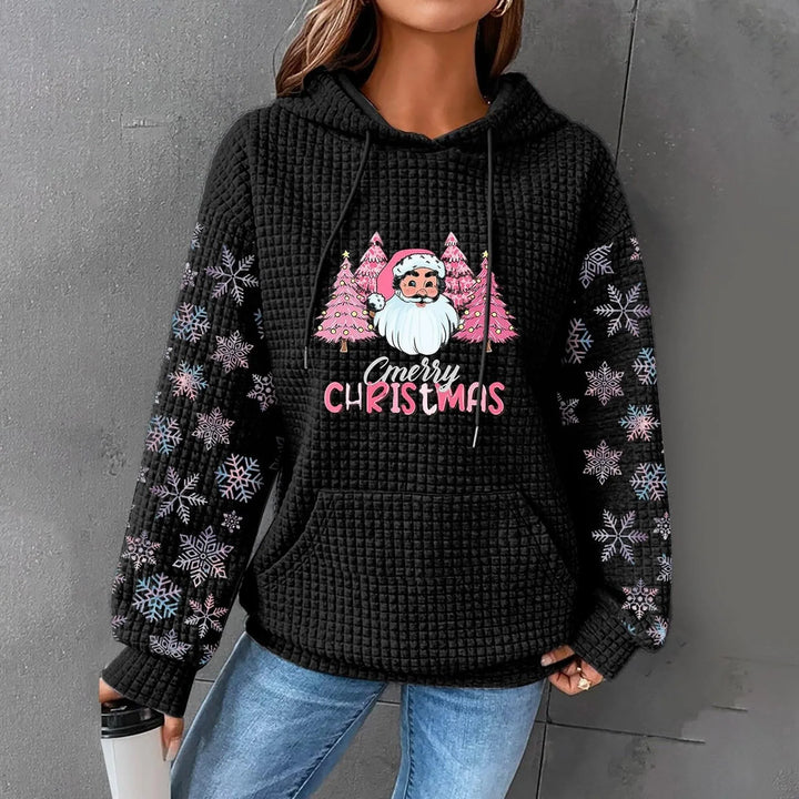 Weihnachten Drucken Kapuzenpulli