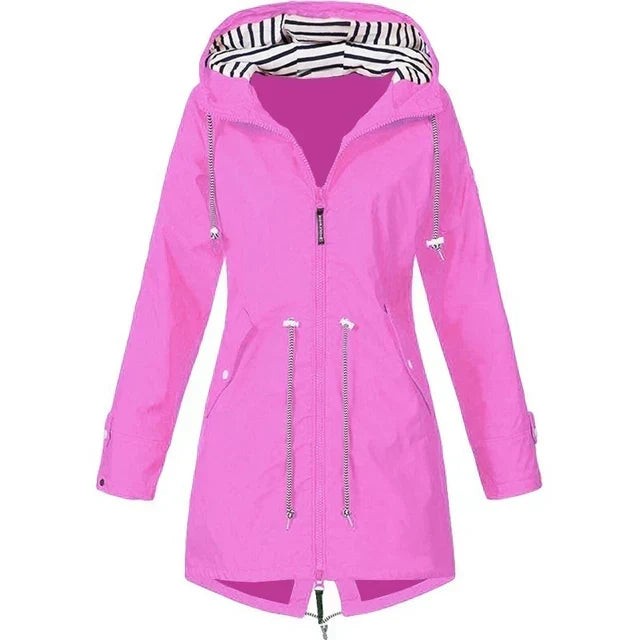 Regenjacke mit Kapuze und Außentaschen