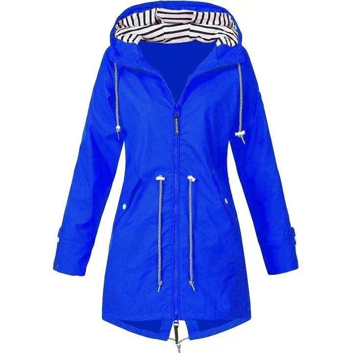 Regenjacke mit Kapuze und Außentaschen