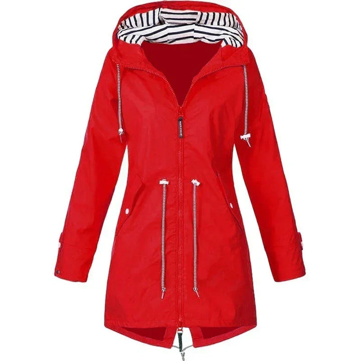 Regenjacke mit Kapuze und Außentaschen