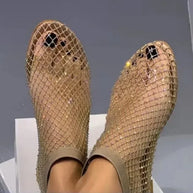 WW | Mesh-Slipper mit flachem Absatz