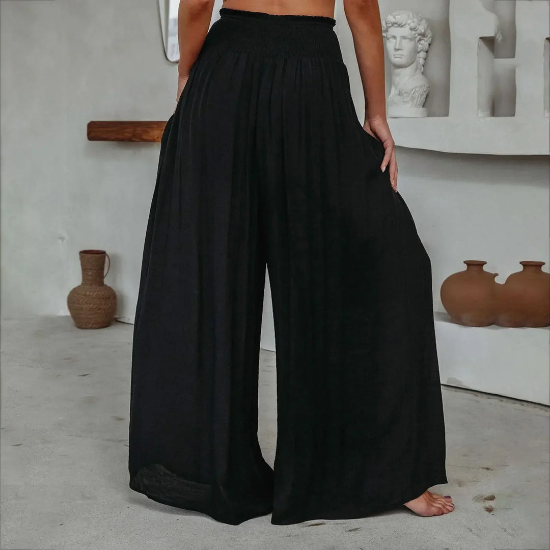 W&W Mode - Eleganz Entfesselt: Hochtaillierte Palazzo-Perfektion für Frauen