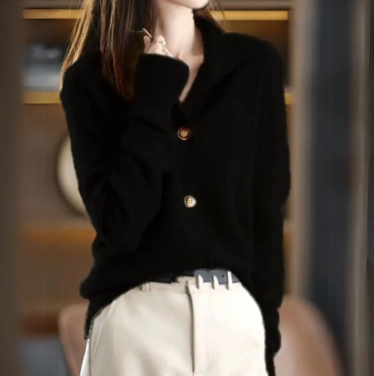 WW | Damen Lange Weiße Strickjacke Weiches, Bequemes Schichtungsteil