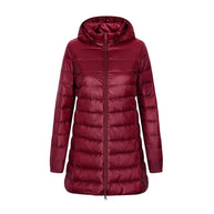 WW | Damen Kapuzen Daunen Winter Puffer Jacke
