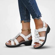 WW | Orthopädische Sandalen Mit Blumenmuster Für Damen