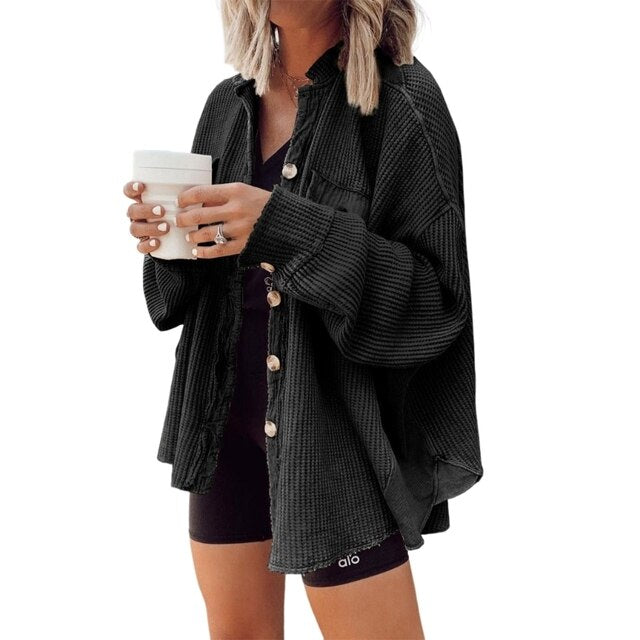 W&W Mode Stylische Frühlings Strickjacke