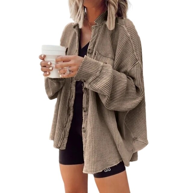 W&W Mode Stylische Frühlings Strickjacke