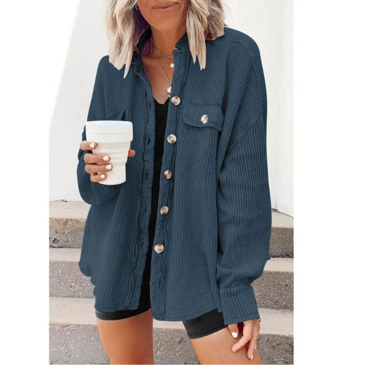 W&W Mode | Modische Cordjacke Mit Knöpfen