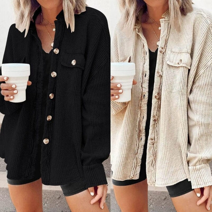 W&W Mode | Modische Cordjacke Mit Knöpfen