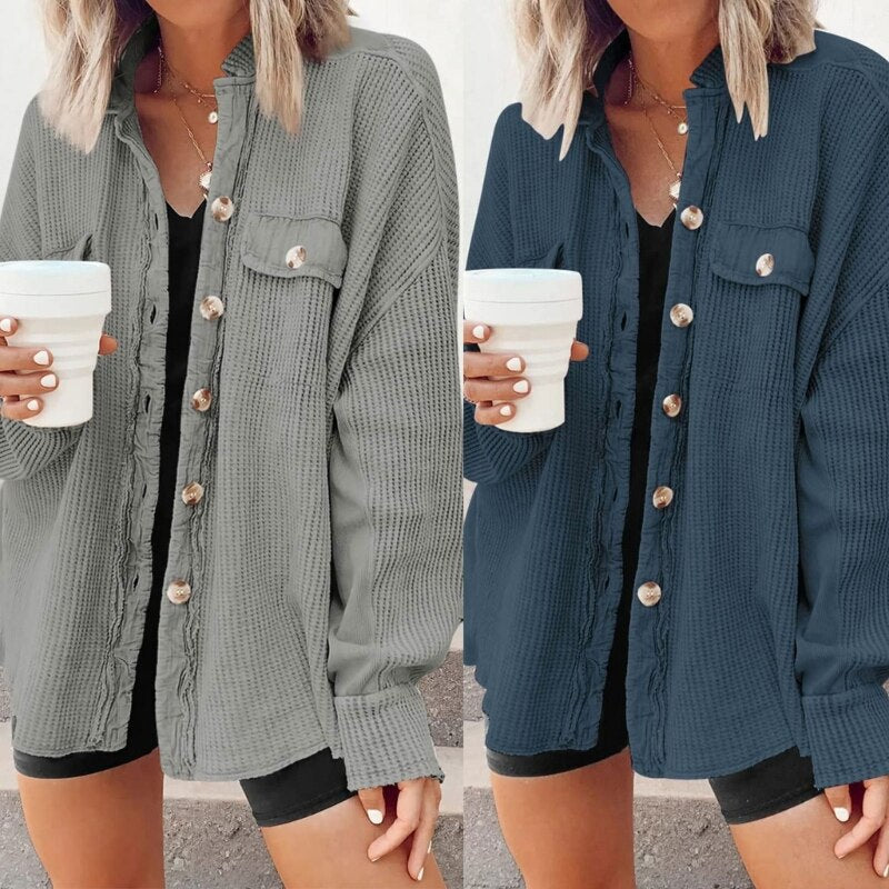 W&W Mode Stylische Frühlings Strickjacke