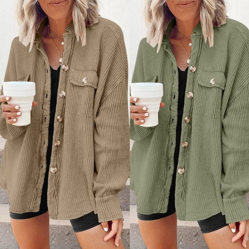 W&W Mode Stylische Frühlings Strickjacke