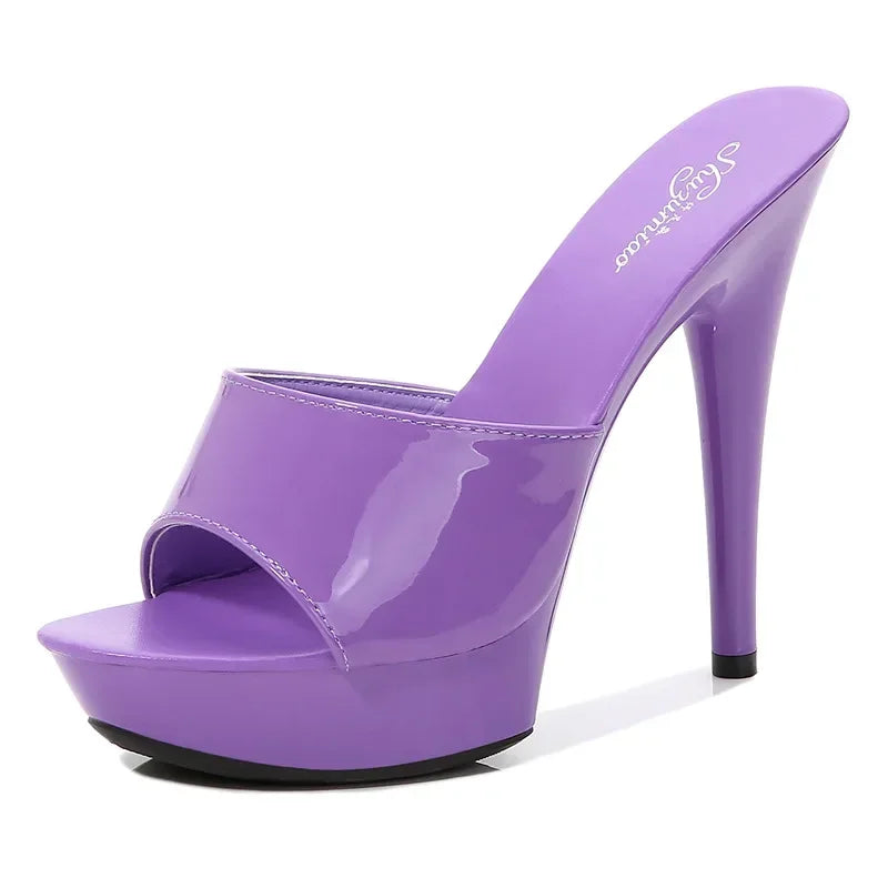 WW | Lackleder High Heel Sandalen
