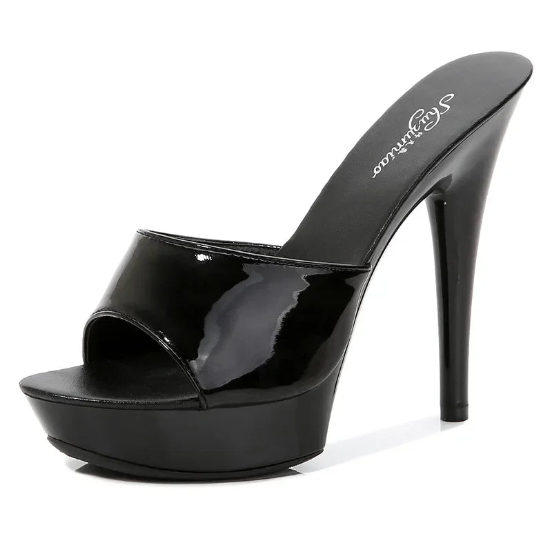 WW | Lackleder High Heel Sandalen