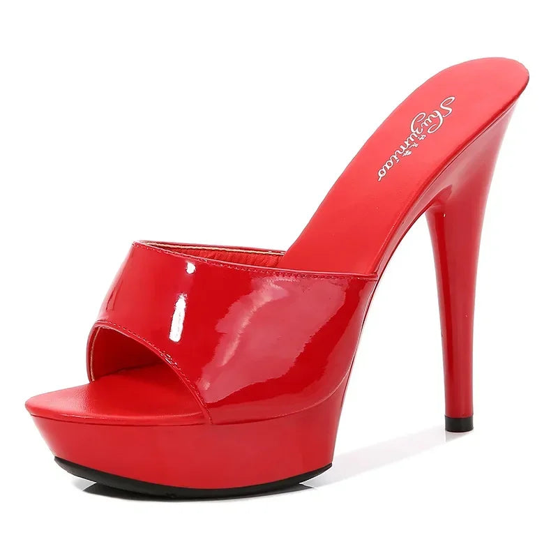 WW | Lackleder High Heel Sandalen